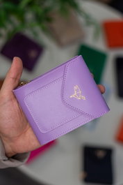 Zoozie Bags Cartera de Mujer Lila, 100% Cuero PU, Elegante y Sofisticada para Uso Diario y Salidas